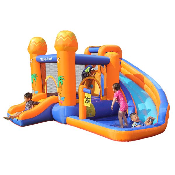 

other children furniture inflatable jumper bounce house - jump 'n slide bouncer kids slide park jumping castle plus heavy duty blower w