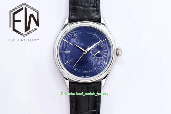 EW Factory Top Quality Watch 39mm x 11,5mm Cellini 50515 50505 50525 Faixas de Couro CAL.3132 3165 3180 Movimento Mecânico Automático Mens Relógios Relógios de Pulso Masculino