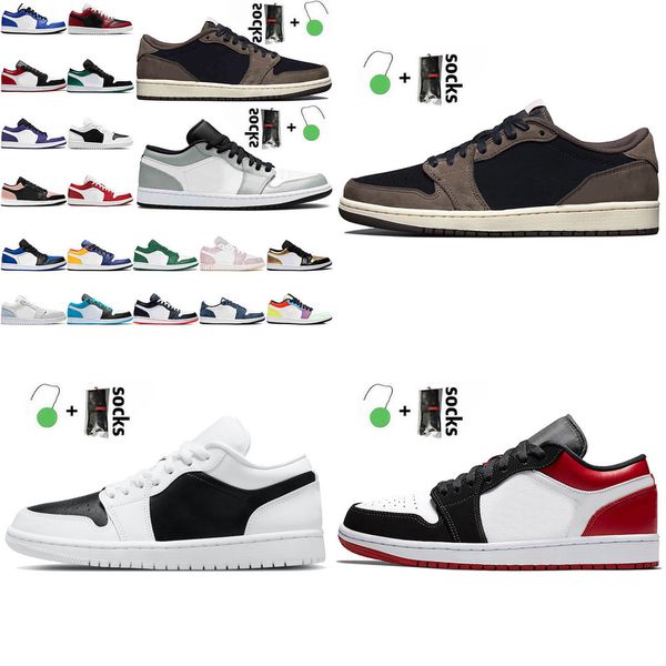 

shoes jumpman 1 1s low men women court purple unc mocha aurora green island light smoke grey royal toe