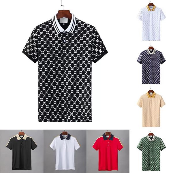 Мужские рубашки поло для стилистов Роскошная Италия Мужская дизайнерская одежда с коротким рукавом Модная повседневная мужская летняя футболка Доступно много цветов Размер M-3XL