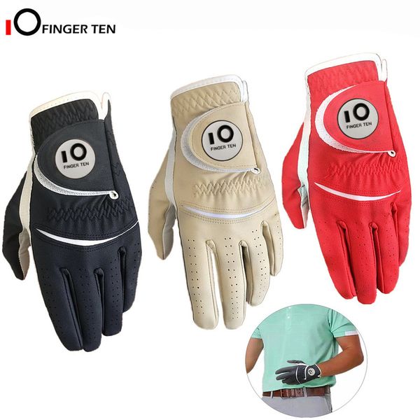 

mens golf glove all weather stable grip cabretta left right hand weathersof size small medium large xl 220712, Black