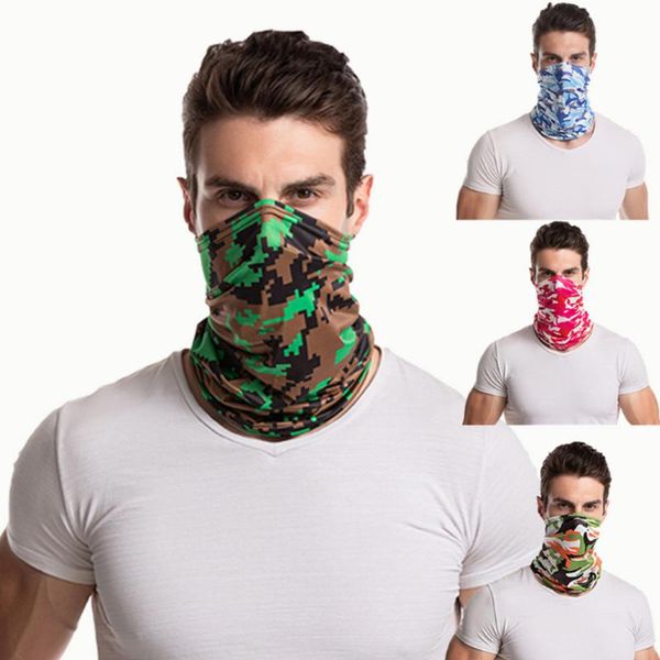 Bandanas 4pcs Face Cover Летнее Полиэстер Открытый Велоспорт Спортивные Охлаждающие Шея На Гетре