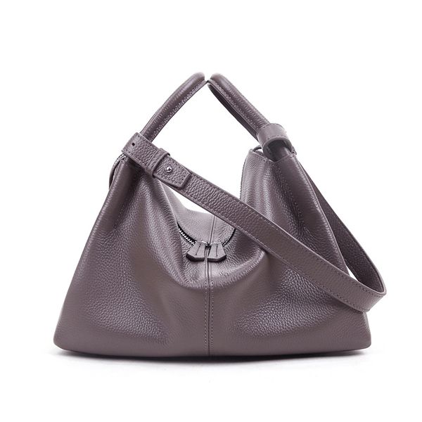 

luxury leather ladies handbags 100% leather shoulder bags large capacity office ladies commuter bags crossbody bags