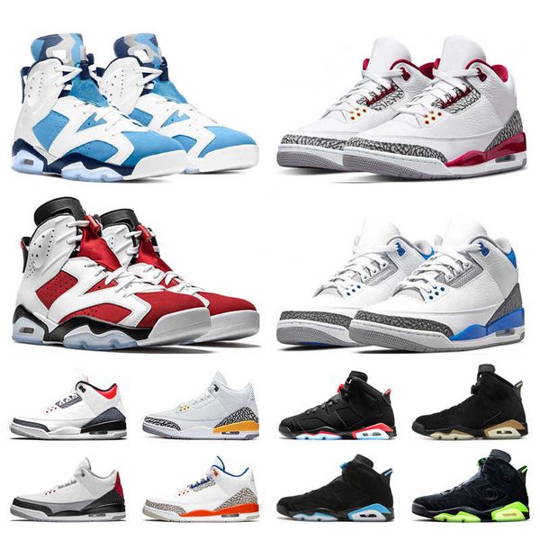 

men 6s basketball shoes unc carmine mens sneakers infrared reflective hare oreo tinker trainer outdoor sports eur 40-47, Black