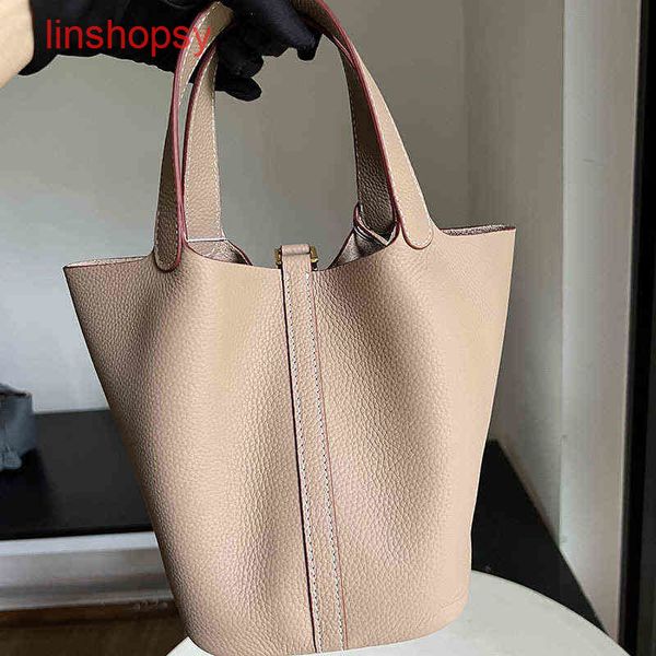 

herme bags picotinslocks bags 18 22 26cm turtledove grey milk tea color highgrade inner leather lit