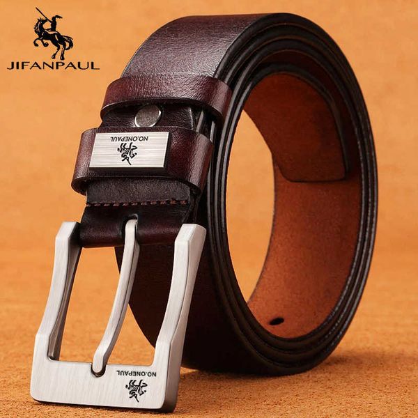 

genuine leather for men's buckle jeans cowskin casual belts business cowboy waistband male fashion designer 2022new, Black;brown