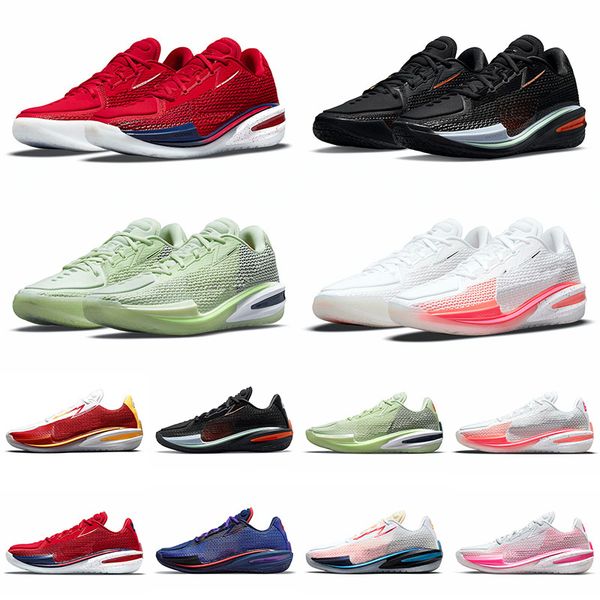 

comfortable zoom g.t. cut trainers basketball shoes lime ice pawdacious team usa sneakers void siren red white laser blue sports men women b, White;red