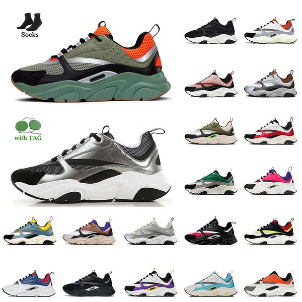 

platform designer casual shoes b22s women mens violet cream coffee black white red neon pink purple canvas calfskin patchwork trainers sport