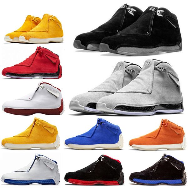 

new basketball shoes 18s all-star athletic blue yellow orange suede sports shoe define the moment men toro red 18 xviii cool gray sneakers