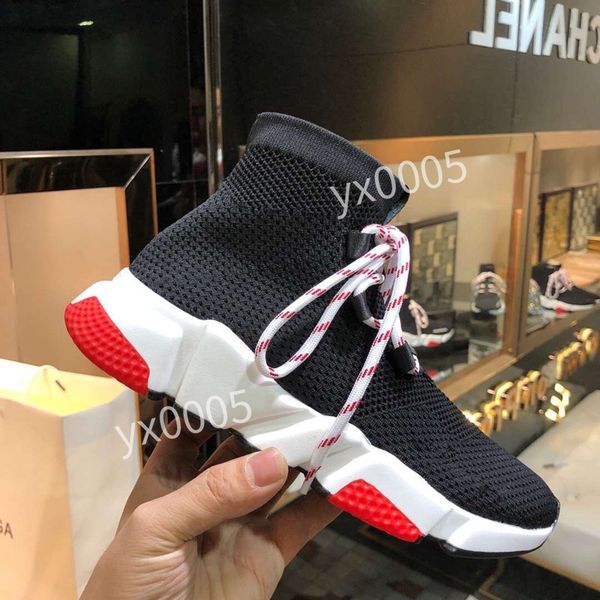 

classic boots men womens sock shoes casual speed sneaker platform beige black knit sneakers trainer jogging walking fz190504