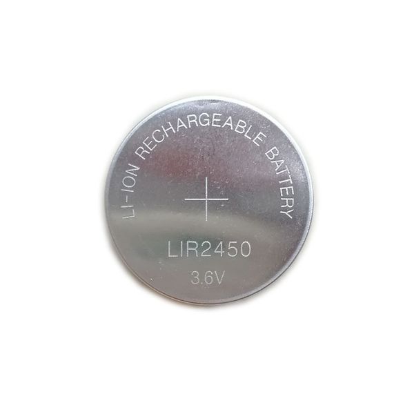 3,6-V-Batterie LIR2450, wiederaufladbare Lithium-Ionen-Knopfzellenbatterie, Super Power, versiegelte Schalenverpackung