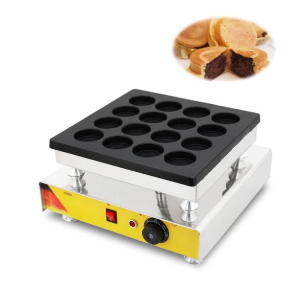 Elektrikli gıda işleme ekipmanı kırmızı fasulye kek makinesi ticari mini waffle üreticisi