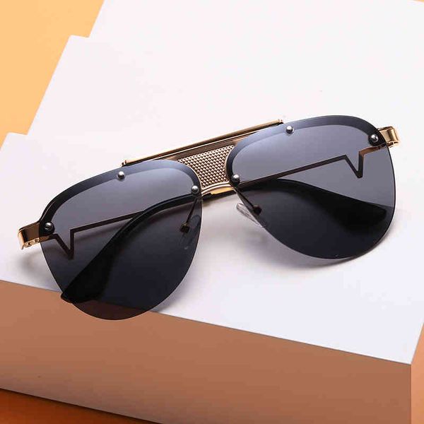 

2022 new d leisure travel trend factory outlet fashion men's women's sunglasses2022 trendy latest sunglasses, White;black