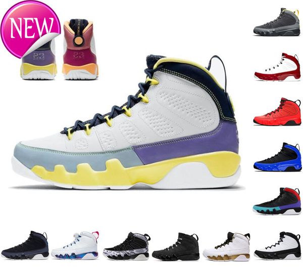 

2021 mens basketball shoes 9s jumpman 9 motorboat jones change the world racer university blue gold gym red black white sport sneakers