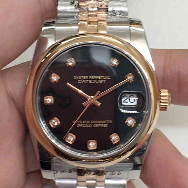 

rolesx uxury watch date gmt luxury mens mechanical watch automatic log of family rose black stone between arches swiss brand wristwatch olex, Slivery;brown
