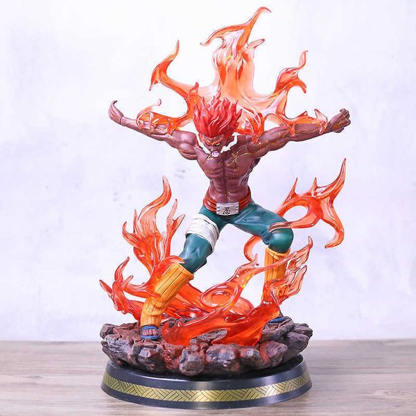 

huiya01 might guy eight gates form vol.2 statue pvc figure model toy with led light q0722