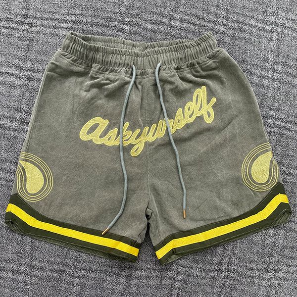 

canvas shorts men women 1 embroidery breechcloth oversized shorts, Black