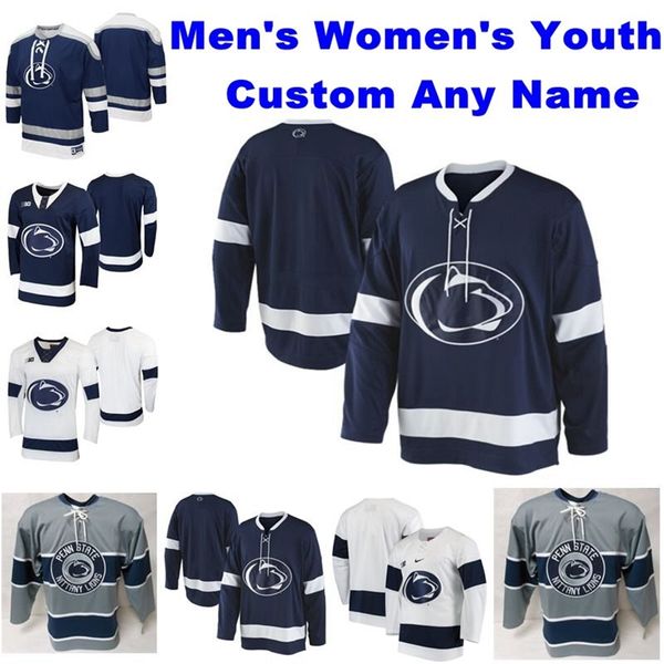 Mitness NCAA Penn State Nittany Lions College Hóquei Jerseys Kevin Kerr Chase Berger Liam Folkes Alex Limoges Brandon Biro Clayton Phillips Kris