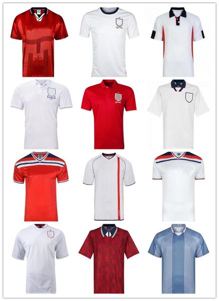 

retro jersey 1982 1986 1998 2002 2004 shearer beckham soccer jersey 1989 1990 gerrard scholes owen 1994 heskey 1996 gascoigne vintage classi, Black;yellow