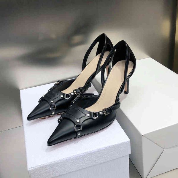 

pearl boots women's and diamond high-heeled sandals fashion pointed shoes  cm, Black
