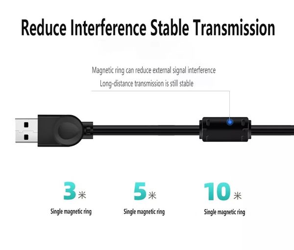 

10m usb data extension cable male to female
