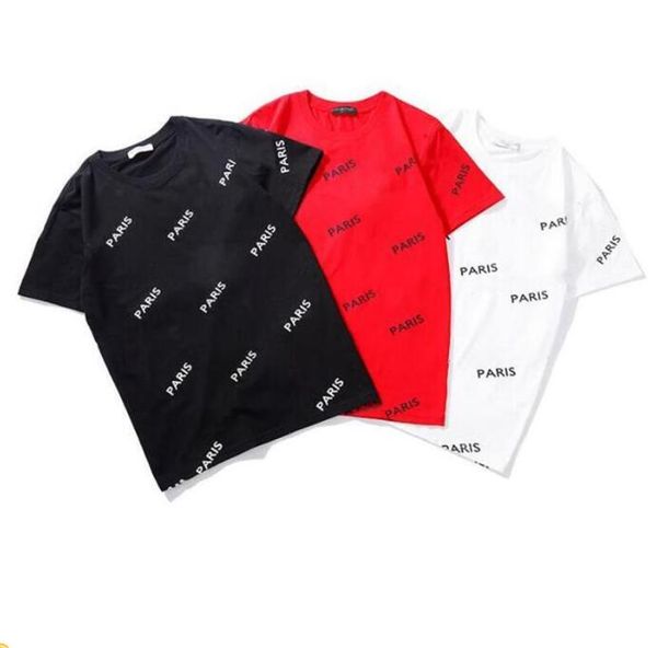 

luxurys designer t shirt men women couple fashion pure cotton tee summer casual mens clothing black white paris printing crew neck short sl, White;black