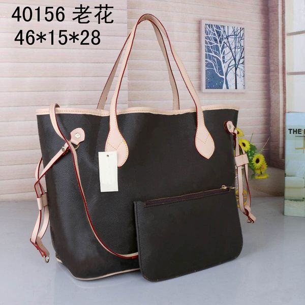 

2pcs fashion woman women luxurys designers bags leather handbags messenger crossbody shoulder bag totes wallet lady clutch