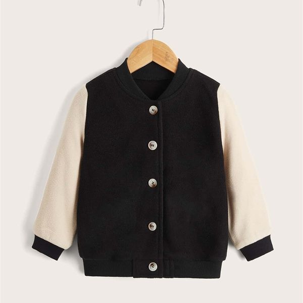 

toddler boys colorblock button up bomber jacket she01, Blue;gray