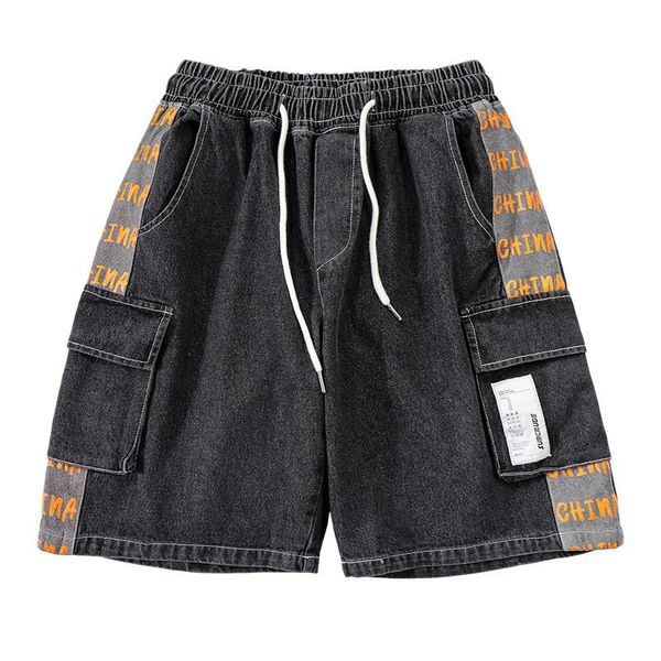 Herren Jeans Washed Light Workwear Denim Shorts Loose Brand Fifth Pants Ins All-Match Style Pirate Sh