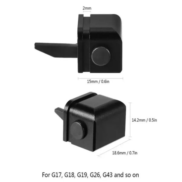 

tactical aluminium alloy automatic selector switch for glock/17/18/19/ sear and slide modification required us buyer local ship