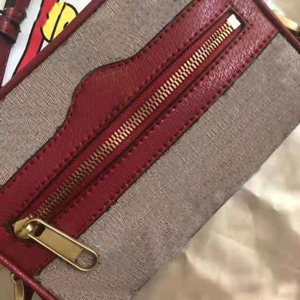 

toles bags the genuine leather shoulder aslant package printing cartoon