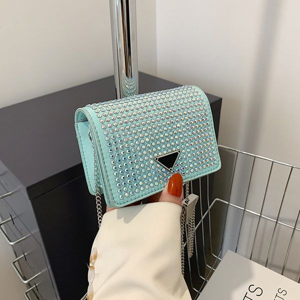 

80%2022 new luxury bags summer bright diamond small women chain bag foreign style versatile mini mouth red envelopewomen's fashion bags