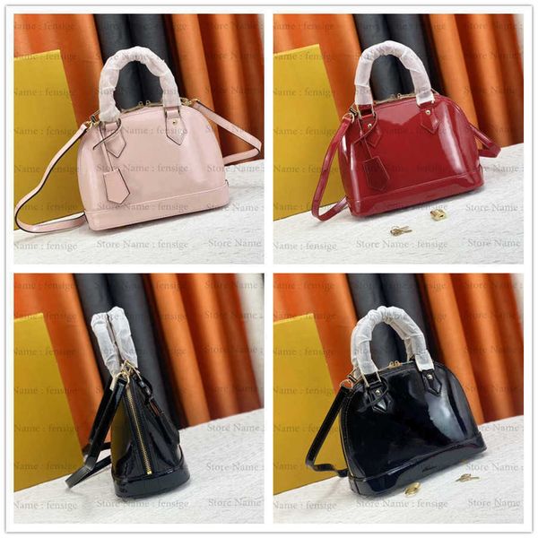 

alma bb shell bag women patent leather flower embossed shoulder bags crossbody bag designers b