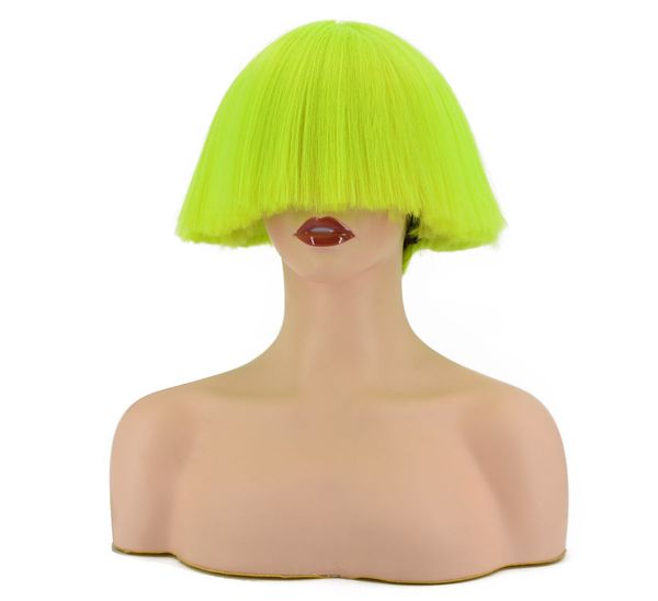 Fluffy Green Cosplay parrucche stravaganti Festival di Tnightclub Festival Afro Wig