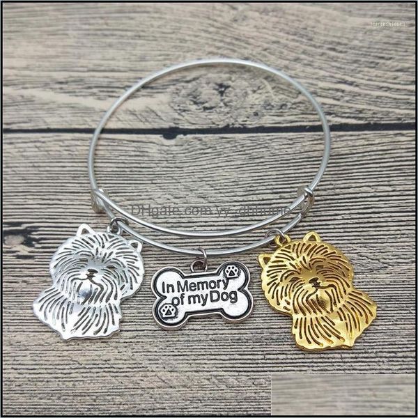 

bangle bracelets jewelry trendy cairn terrier bangles cute dog fashion animal pet jewellery1 drop delivery 2021 bqma9, Black