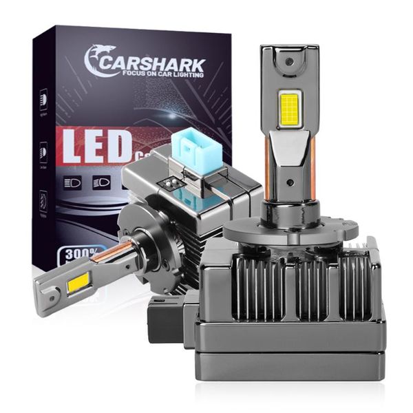 Fari per auto Carshark D1S D3S Faro principale D2S D4S D5S D8S Luci Super Bright D1R D2R D3R D4R D5R D8R Lampadine automatiche 1: 1 Canbus Nessun errore