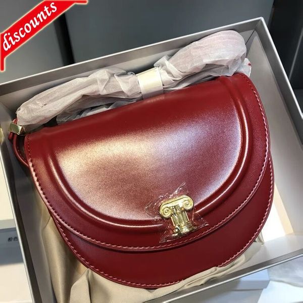 

factory online export designer brand bag handbag cloud new sunset saddle armpit texture box leather cross