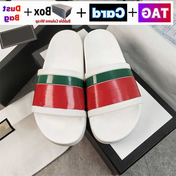

designer slippers men women slides summer cool beach luxury slide with original box dust bag platform shoes fashion floral leather rubbers c, Black