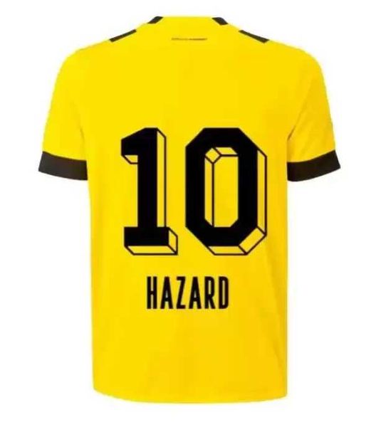 

22 23 reus soccer jersey borussia haaland kamara 2022 2023 home away kits football shirt bellingham hummels reyna brandt men kids maillot cu, Black