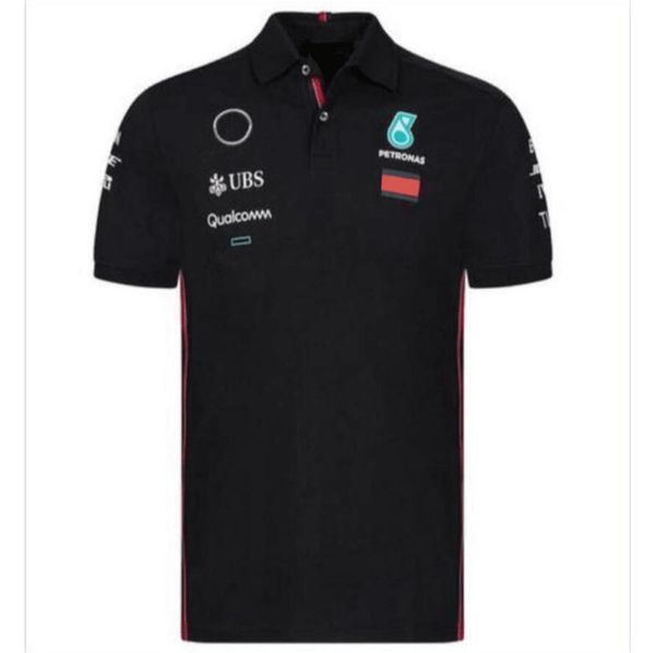 

luxury mercedes petronas designer men's t shirts amg f1 formula one racing polos women casual short sleeve t-shirts benz polo lewis ham, White;black