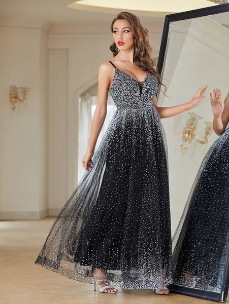 

all over print mesh overlay prom dress z0ad#, Black;gray