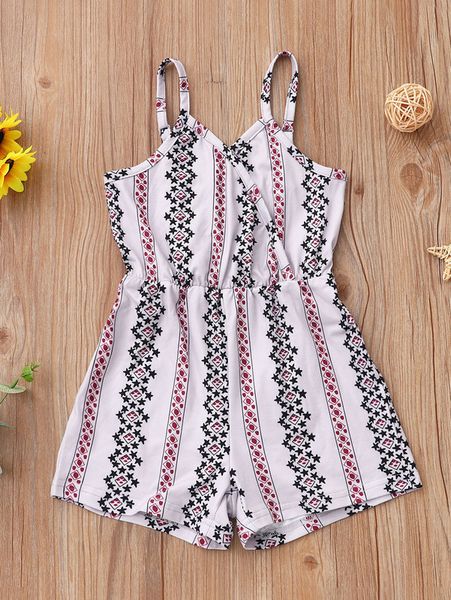 

toddler girls geo and striped cami romper she, Blue