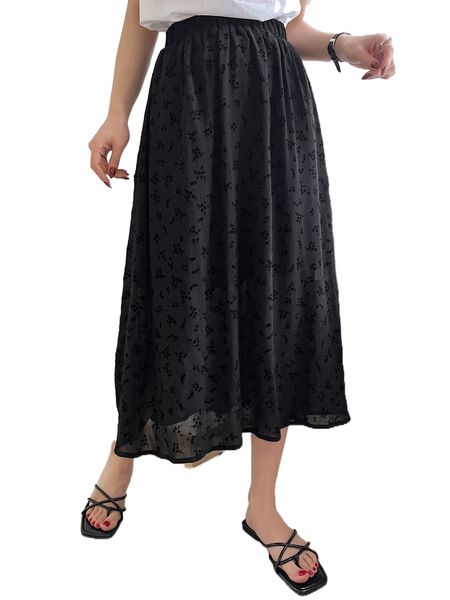 

dazy high waist ditsy floral skirt n2vx#, Black