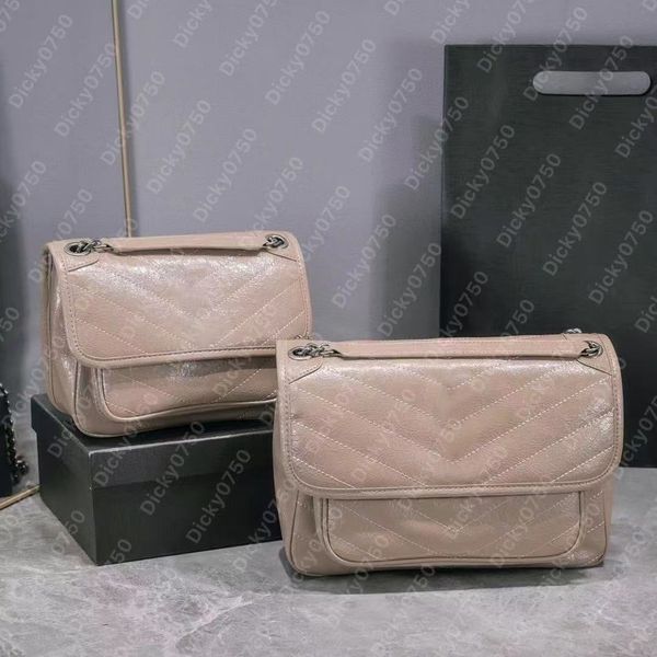 Borse a tracolla firmate di alta qualità di lusso niki borse a tracolla in pelle cerata donna borsa a tracolla Satchel lady design vintage sacoche classico Distressed dicky0750