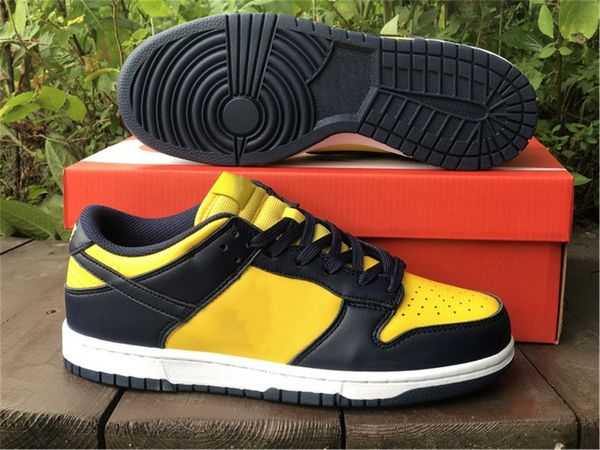 

shoes sb low michigan flat mens yellow black sports sneakers size eu36-46 ship