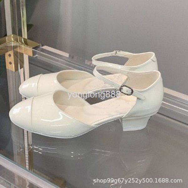 

dress shoes 22 xiaoxiang mary jane shoes low uniform size round head solid color viscose high heels, Black