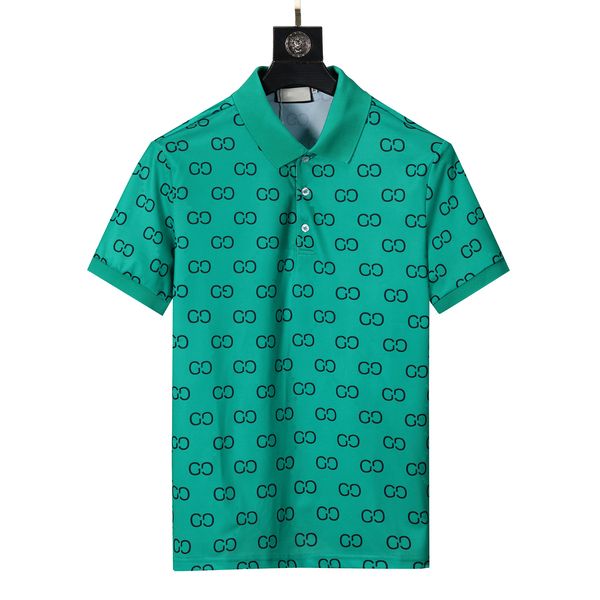 

fashion summer designer man polo shirt casual letter print lapel neck solid sport beach men polos breathable short sleeve t shirt clothing, White;black