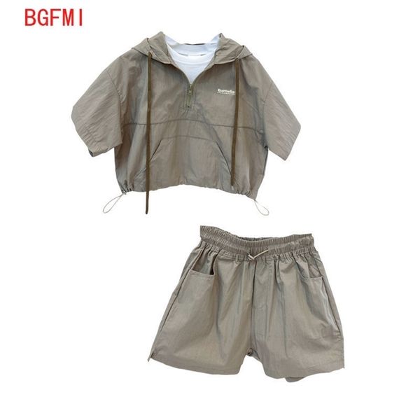 Crianças roupas roupas de verão roupas de bebê terno de menino short -shortsleeeved twopiece helcs shorts 2 pcs conjunto com cordão 220615