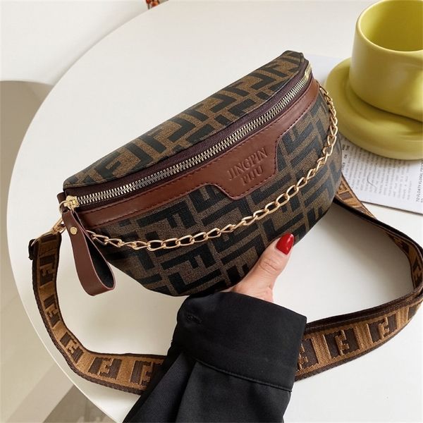 

red wide belt chest chain waist women's new fashion leisure single simple texture messenger design purses online