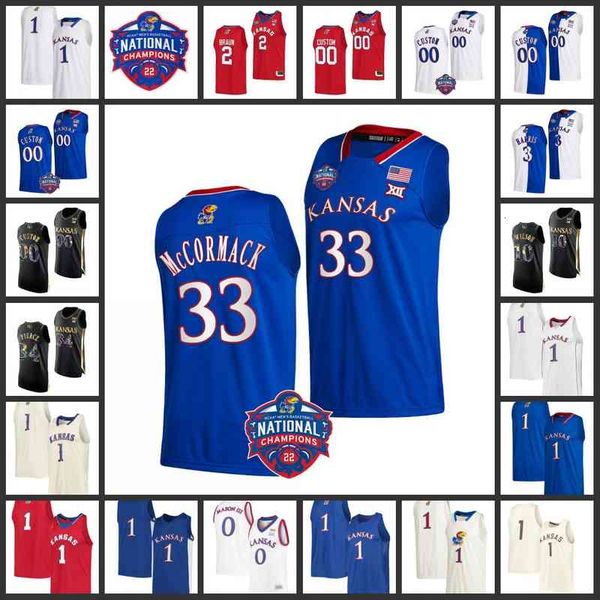 

xflsp 2022 college final four 4 custom ku kansas jayhawks basketball jersey 2 christian braun 44 mitch lightfoot 20 michael jankovich 31 cam, Black